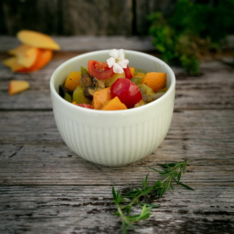 Grünes Kürbis-Curry