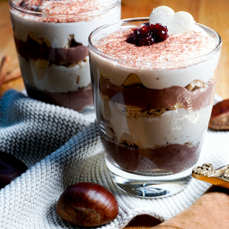 Maronen-Schokoladen-Tiramisu - vegan