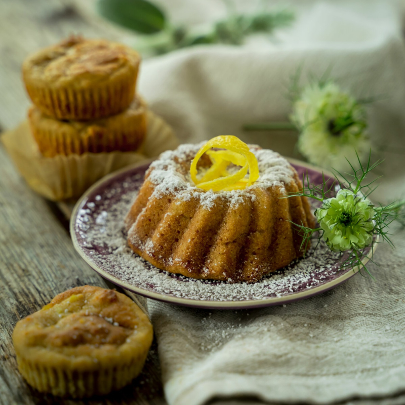 Pastinaken-Zitronen-Muffins