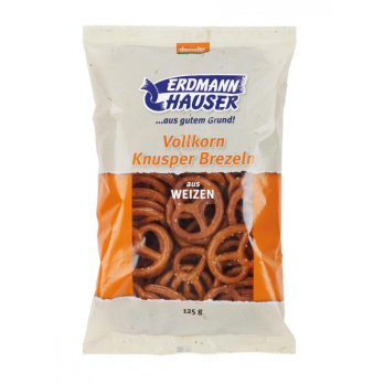 Vollkorn-Knusperbrezel mit Salz
