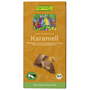 Vollmilch Schokolade mit Karamellfüllung