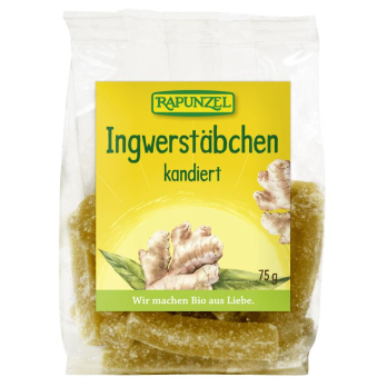 Ingwerstäbchen kandiert