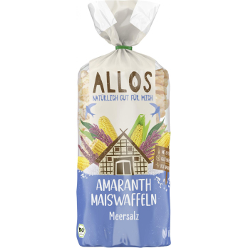 Amaranth-Maiswaffeln mit Salz