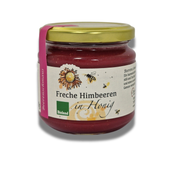 Himbeeren in Honig