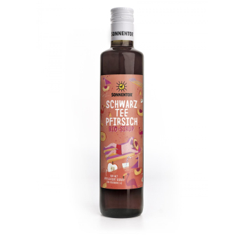 Schwarztee-Pfirsich Eistee Sirup