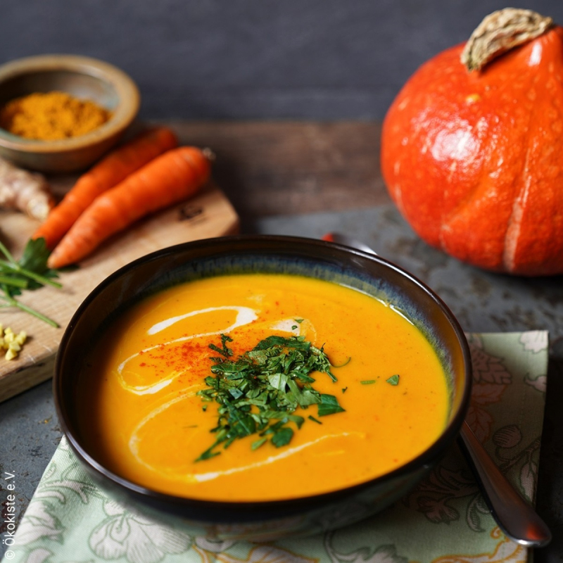 Kürbissuppe asiatisch (vegan)