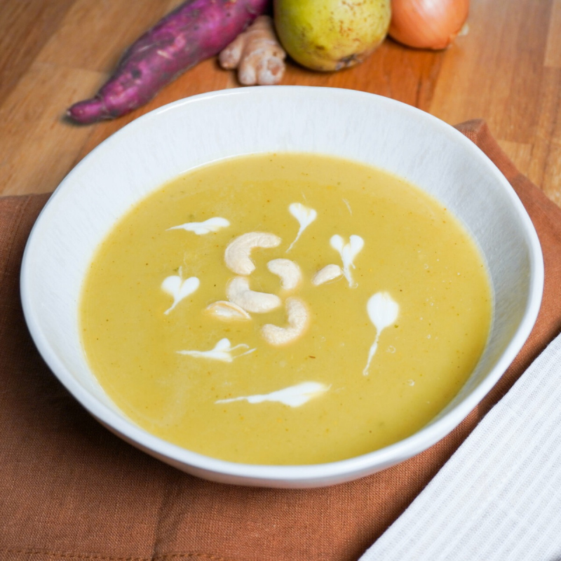 Süßkartoffel Birnen Cremesuppe