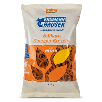 Vollkorn-Knusperbrezel mit Salz