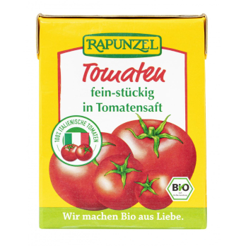 Tomaten fein-stückig in Tomatensaft