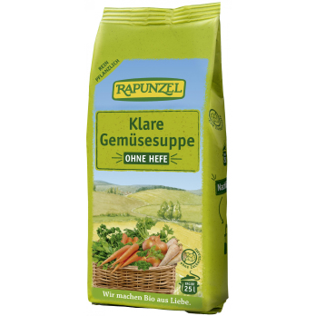 Klare Gemüsesuppe, ohne Hefe