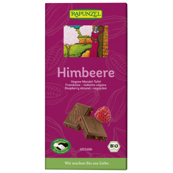 vegane Mandel-Tafel Himbeere