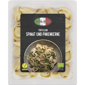 Tortelloni-Spinat-Pinienkerne