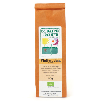 Pfeffer schwarz gemahlen