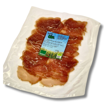 Lachsschinken geschnitten